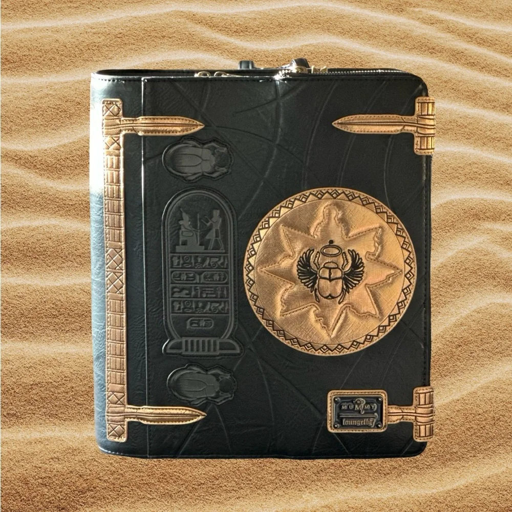 Loungefly the Mummy Book of the Dead Backpack - Picture 3 of 9